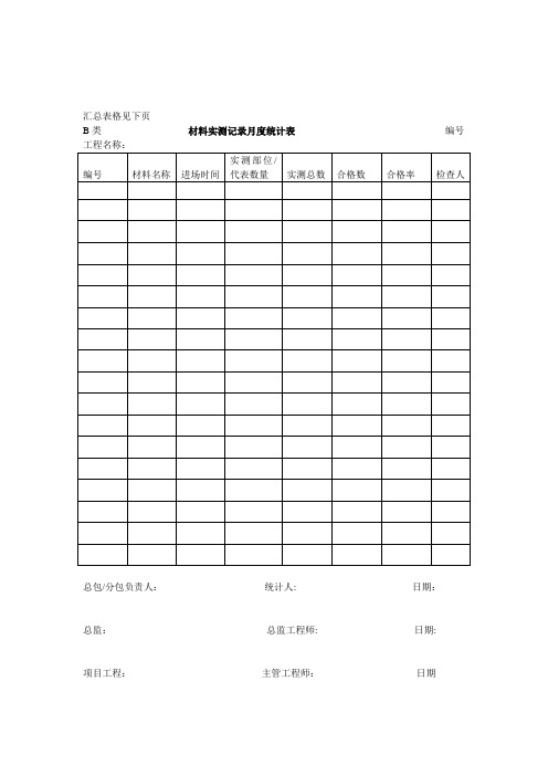 施工试验台账12345