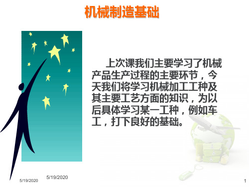 1.3机械加工工种分类