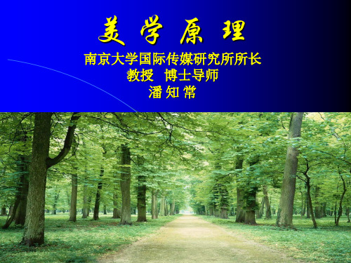 美学原理课件.第一讲