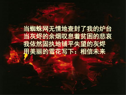 高三语文相信未来3教程课件