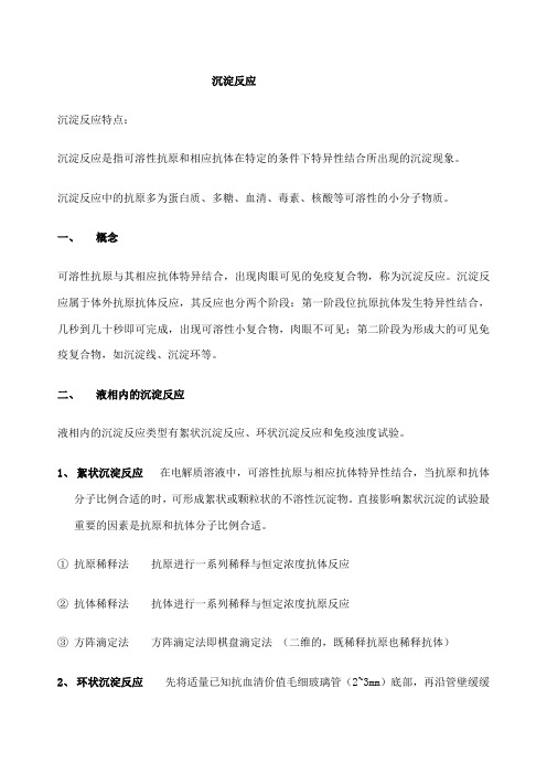 沉淀反应