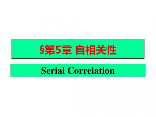 第5章自相关性-精品文档
