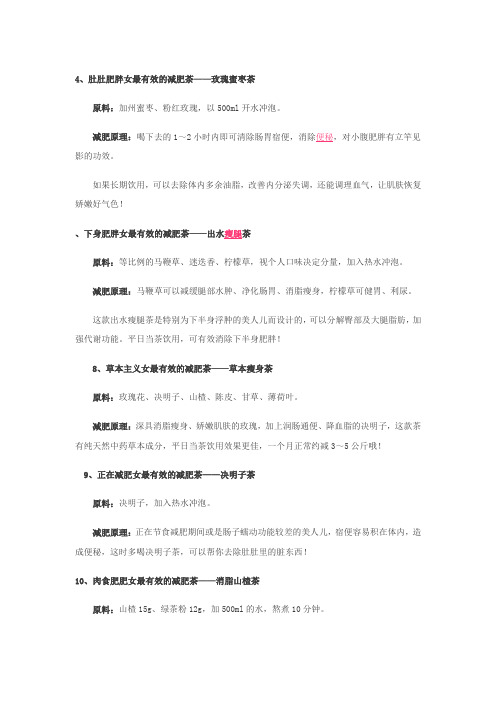 减肥茶