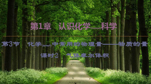 高中化学第1章第3节课时2气体摩尔体积课件鲁科必修1鲁科高一必修1化学课件