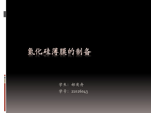 氮化硅薄膜2007