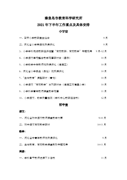 秦皇岛市教育科学研究所