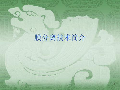 膜分离技术简介 ppt课件