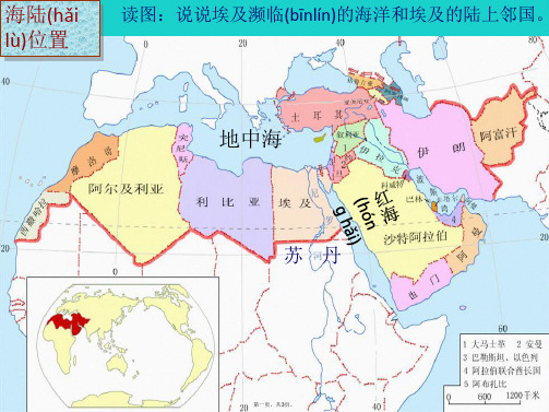 八年级地理下册第7章第六节学习与探究走进埃及埃及的地理位置及重要性课件中图版