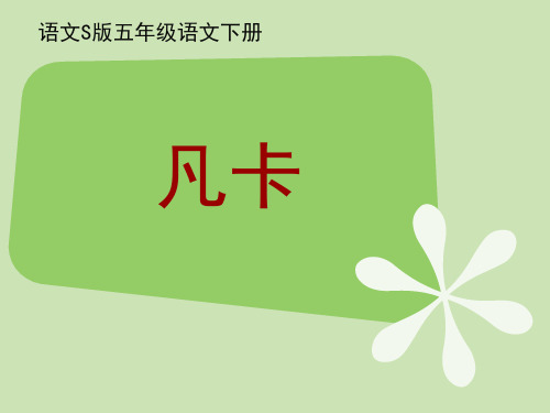 (语文S版)五年级语文下册课件 凡卡 2