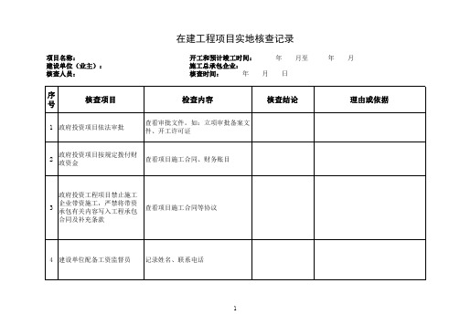 实地核查记录表2