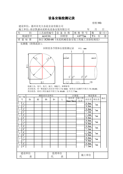 回转窑测量