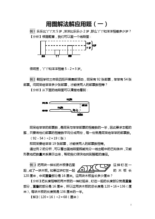 用图解法解应用题