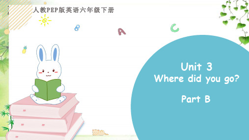人教PEP六年级下册英语Unit 3 Part B 第一课时课件