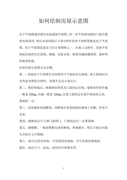 如何绘制房屋示意图