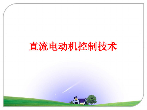 最新直流电动机控制技术ppt课件