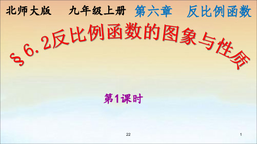 北师大版九年级上册反比例函数的图象与性质ppt课件2