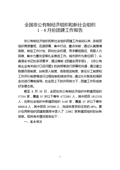 全国非公有制经济组织和新社会组织