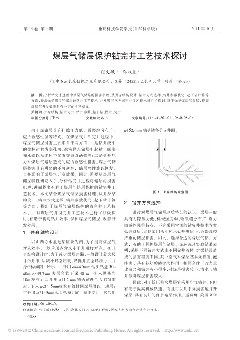 煤层气储层保护钻完井工艺技术探讨_张文敏