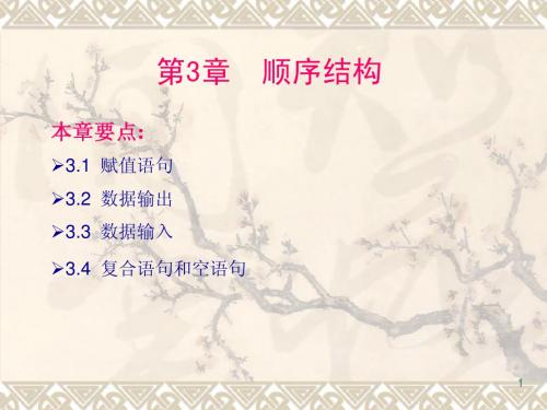 全国计算机二级C语言课件 第3章  顺序结构
