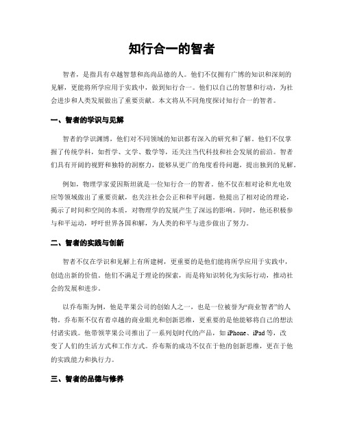 知行合一的智者