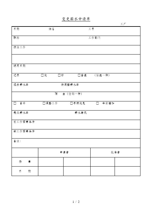 企业员工薪酬管理汇总表(31个doc)7