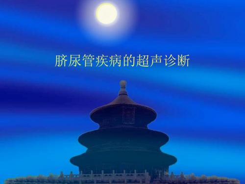 脐尿管疾病的超声诊断