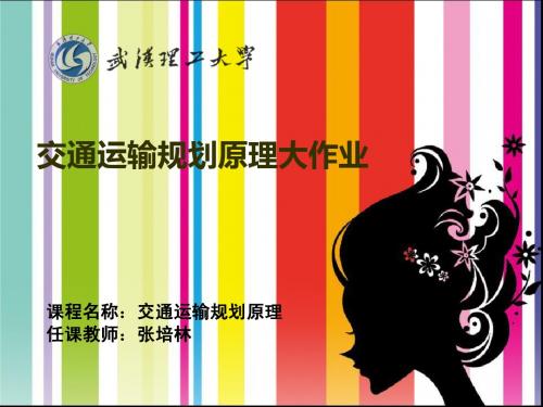 交通运输系统规划大作业