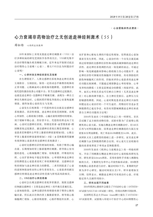 心力衰竭非药物治疗之无创迷走神经刺激术(55)