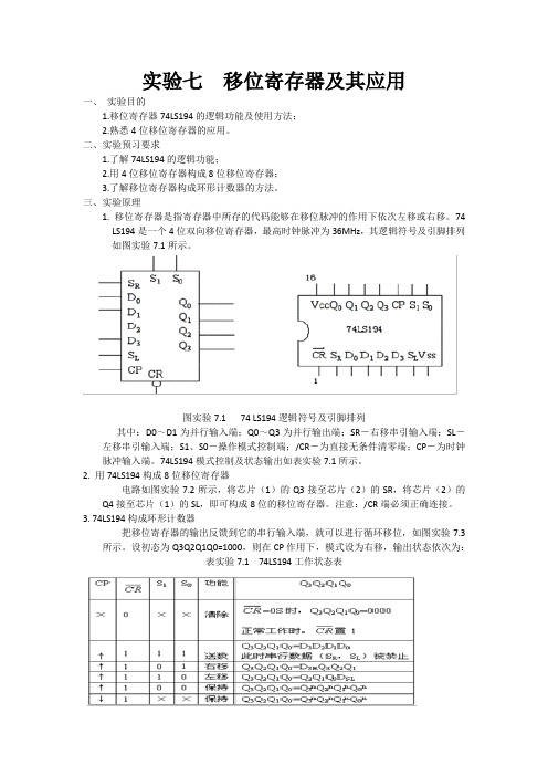 2 移位寄存器及其应用