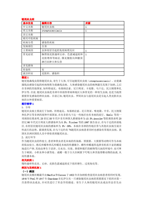 链尾丝虫病