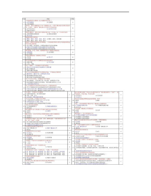 2013中央广播电视大学新生《开放教育学习指南》练习题及答案汇总