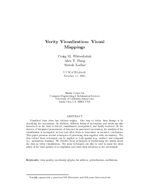 Verity Visualization Visual Mappings