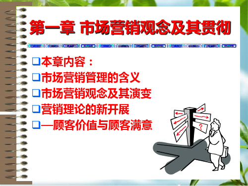 市场营销管理与营销观念幻灯片PPT
