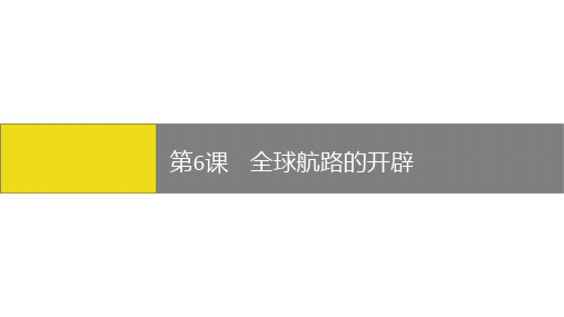 高中人教统编版历史必修中外历史纲要下第6课全球航路的开辟课件