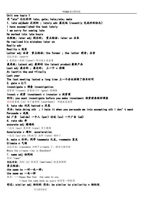 英语单词趣味记忆法[相关拓展]