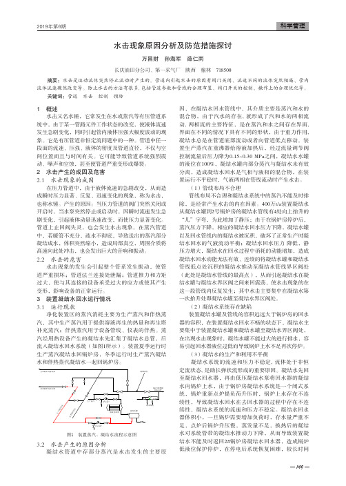 水击现象原因分析及防范措施探讨