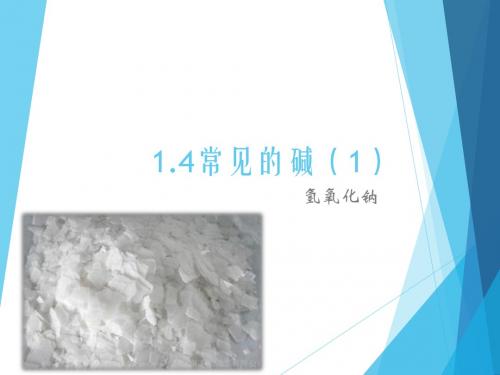 1.4常见的碱(1)