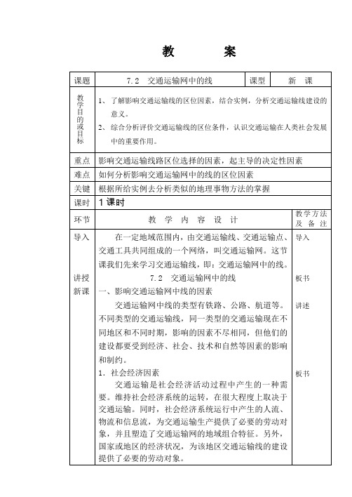 交通运输网中的线