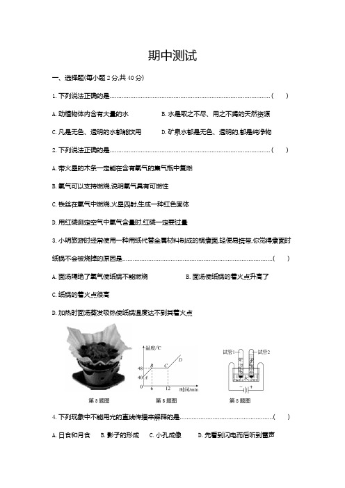2020—2021学年华东师大版科学七年级下册期中测试 