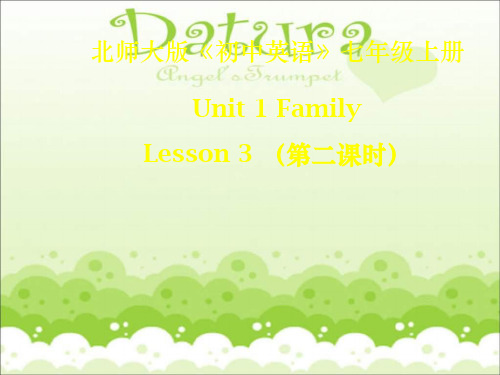 北师大版英语七年级上册Unit 1《Lesson 3 Happy Birthday》ppt课件2
