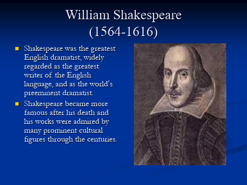 Shakespeare's sonnets演示文稿