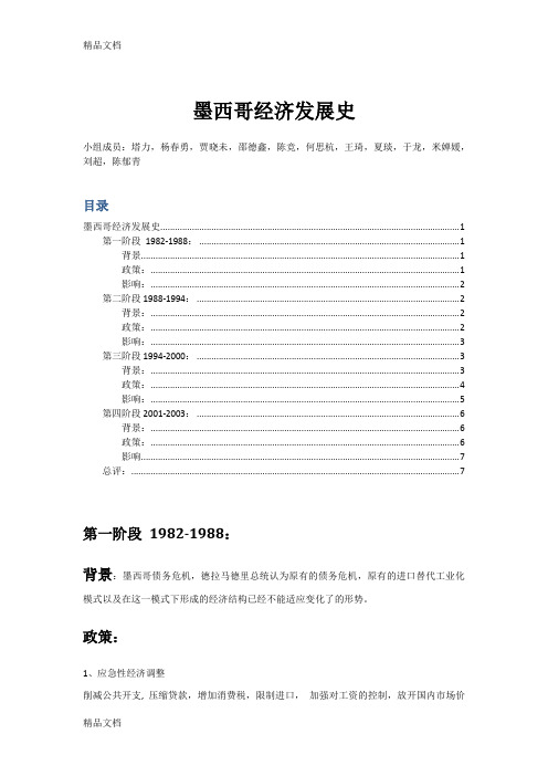 (整理)墨西哥经济发展史.