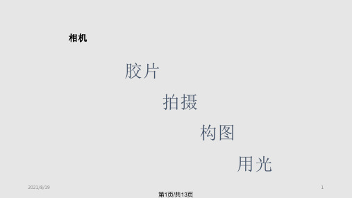 摄影基本常识PPT课件