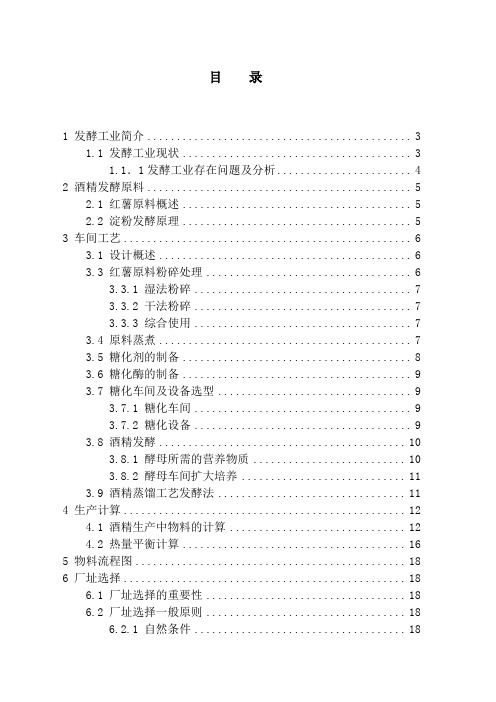 酒精发酵厂设计