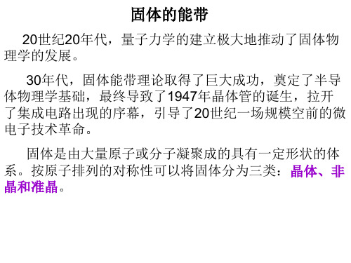 【量子物理学】固体的能带  (1)