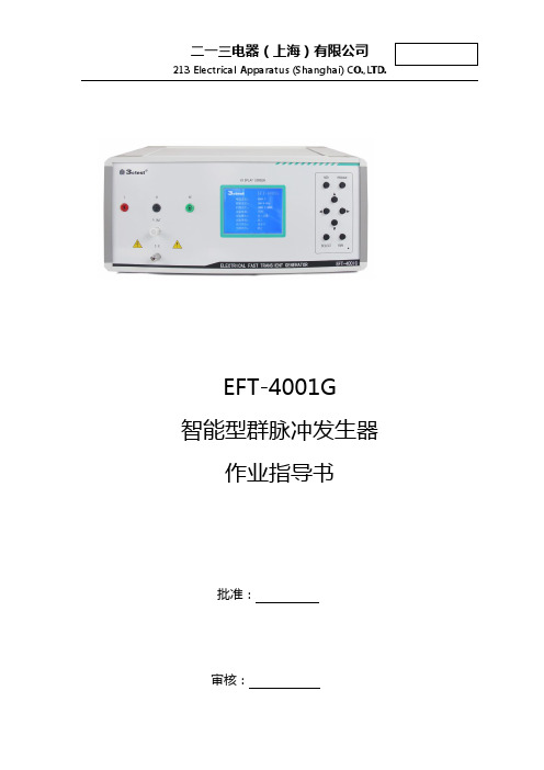 群脉冲作业指导书