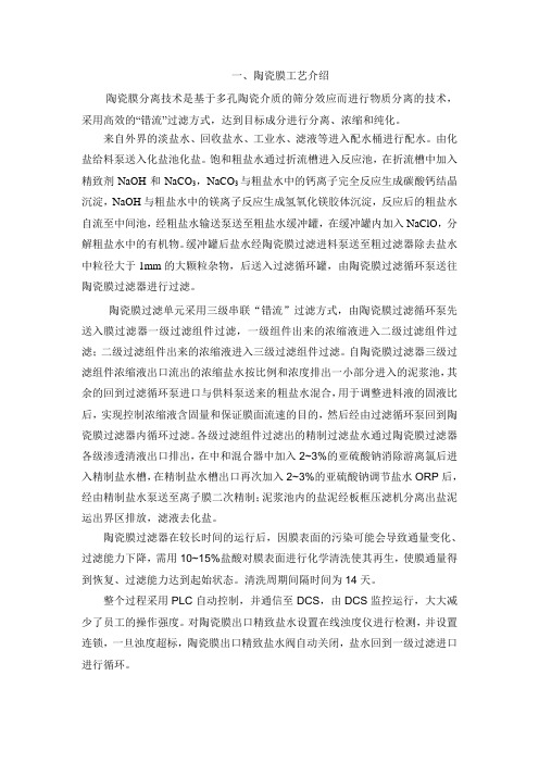 陶瓷膜工艺介绍