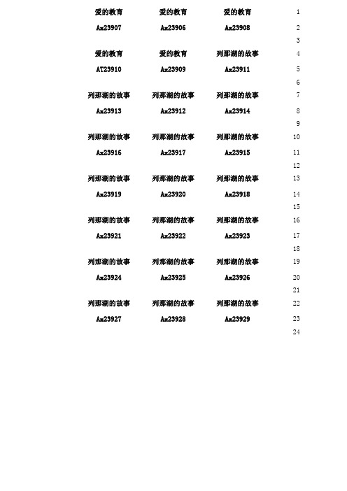 图书标签模板3