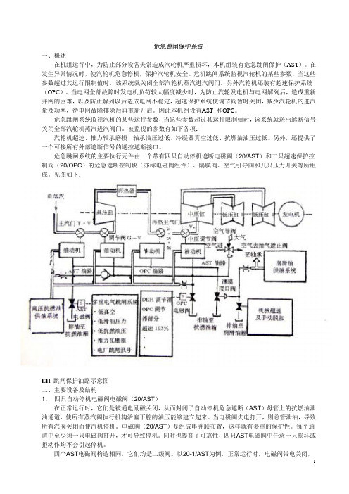 危机遮断系统与超速保护系统