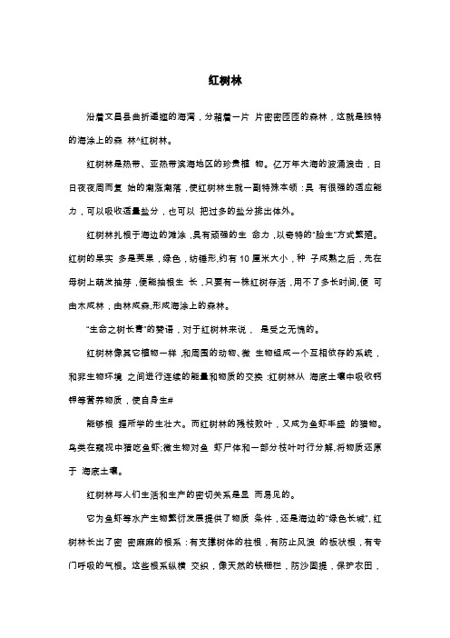 红树林_初三说明文